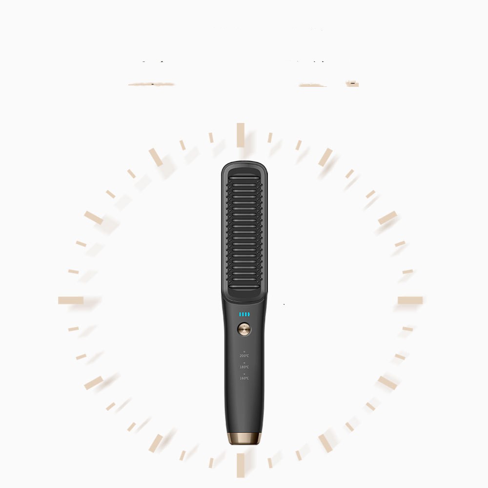 Wireless Rechargeable Hair Straightener Brush