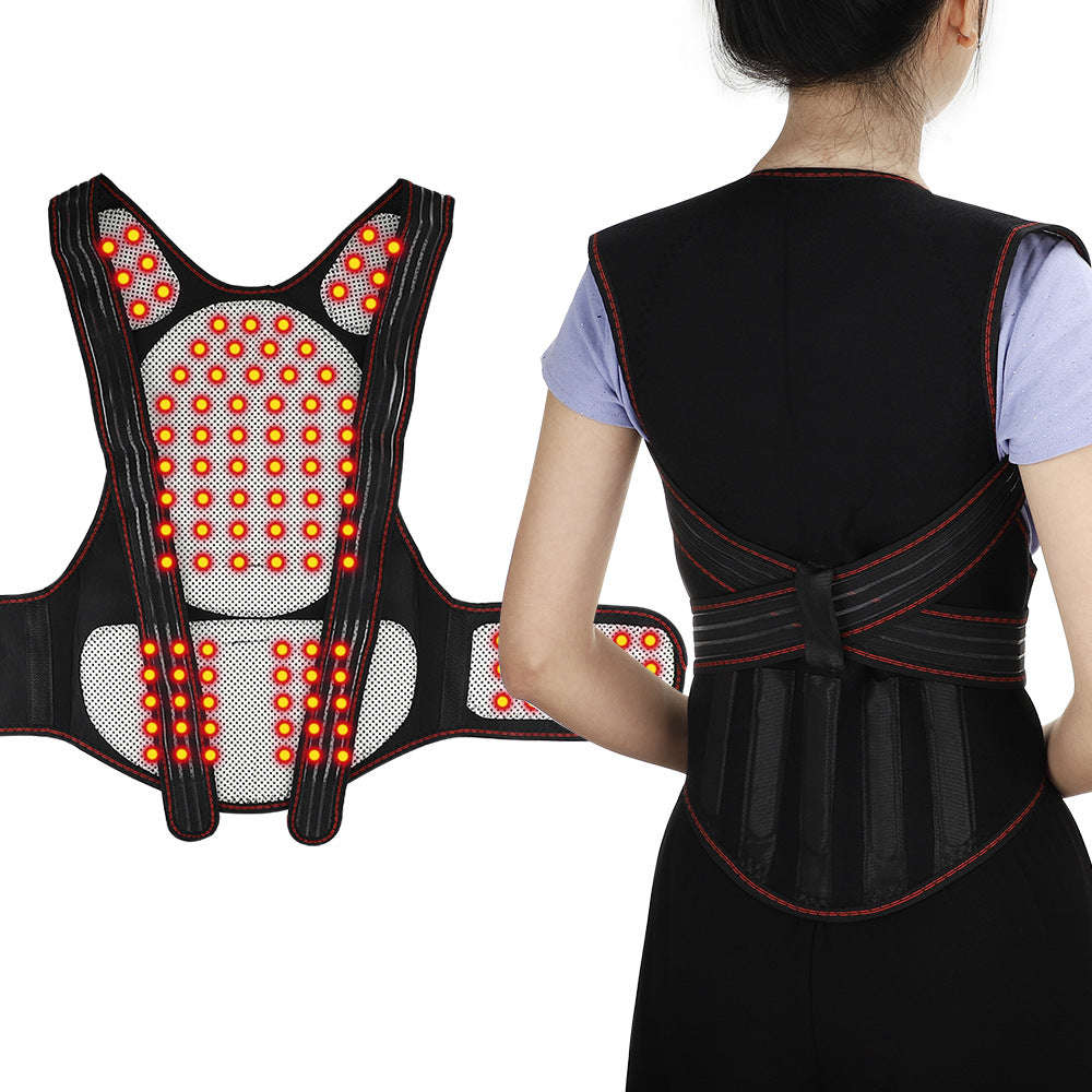Magnetic Self-Heating Back Support & Posture Corrector Belt