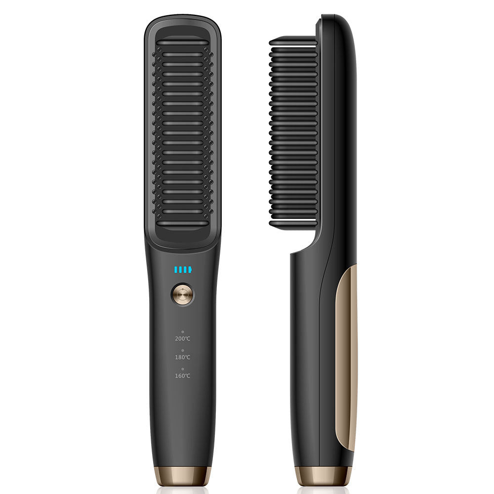 Wireless Rechargeable Hair Straightener Brush
