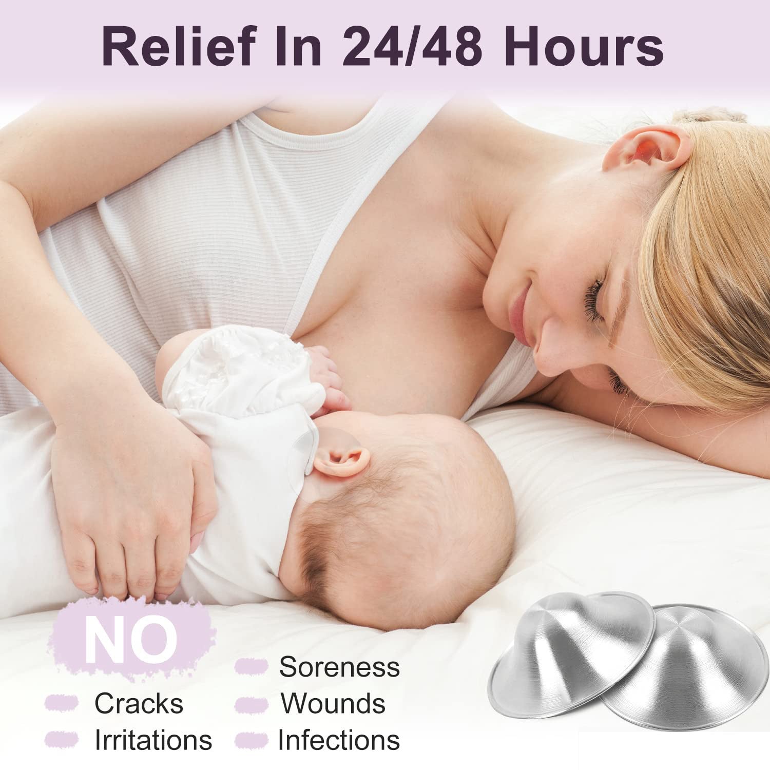 Silver Nursing Cup & Nipple Shield