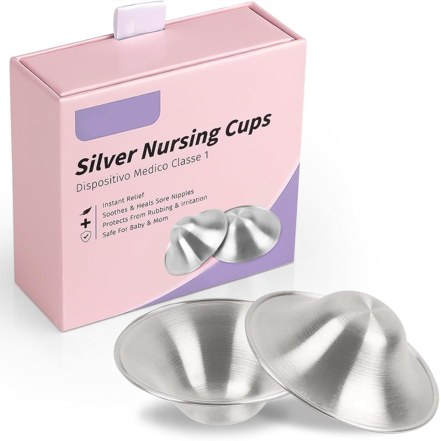 Silver Nursing Cup & Nipple Shield