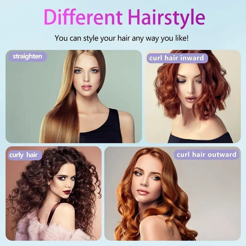 Portable Cordless Hair Straightener Brush