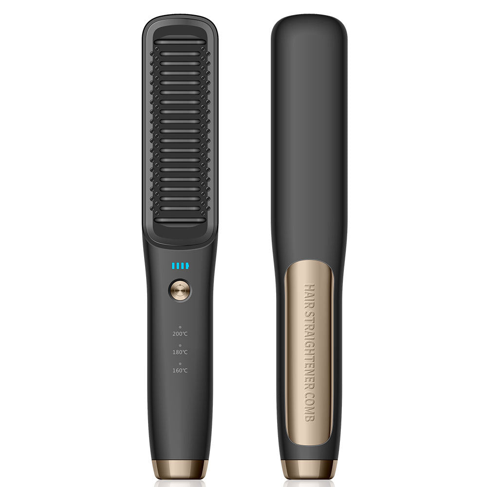 Wireless Rechargeable Hair Straightener Brush